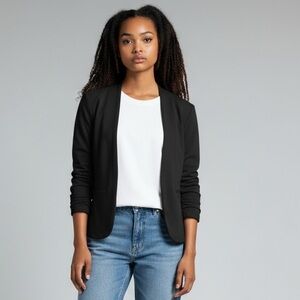 Eileen Fisher one button blazer
